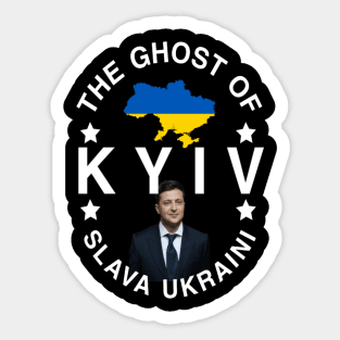 The Ghost Of Kyiv Slava Ukraini Sticker